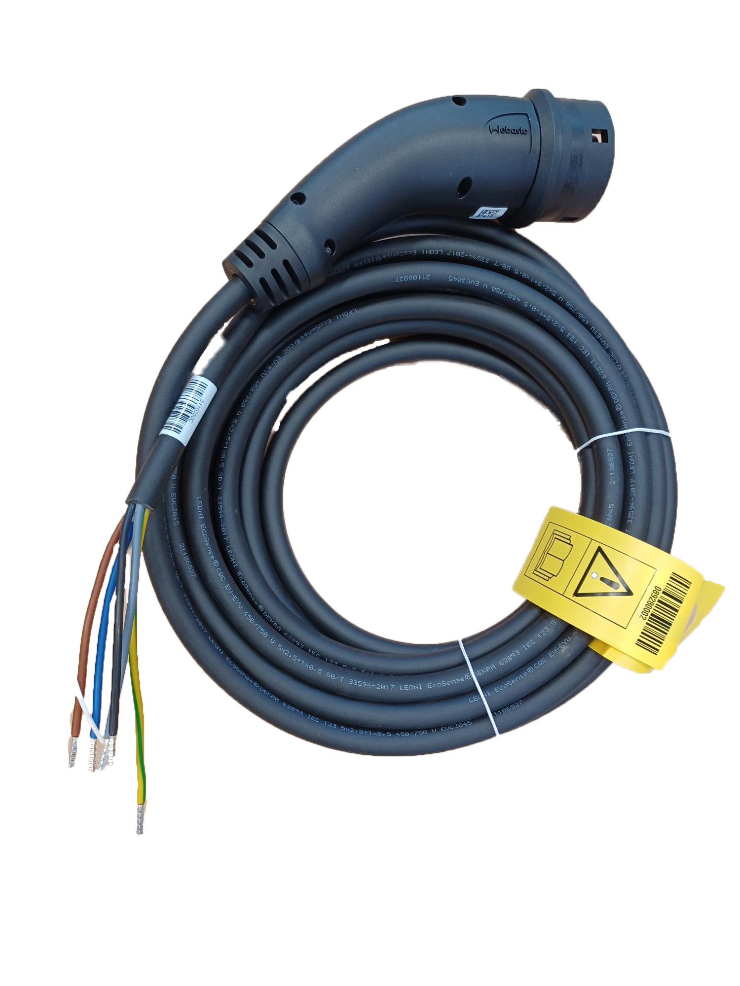 Webasto Ladekabel (bis 11 kW) Typ 2 - offenes Ende für Wallboxanschluss