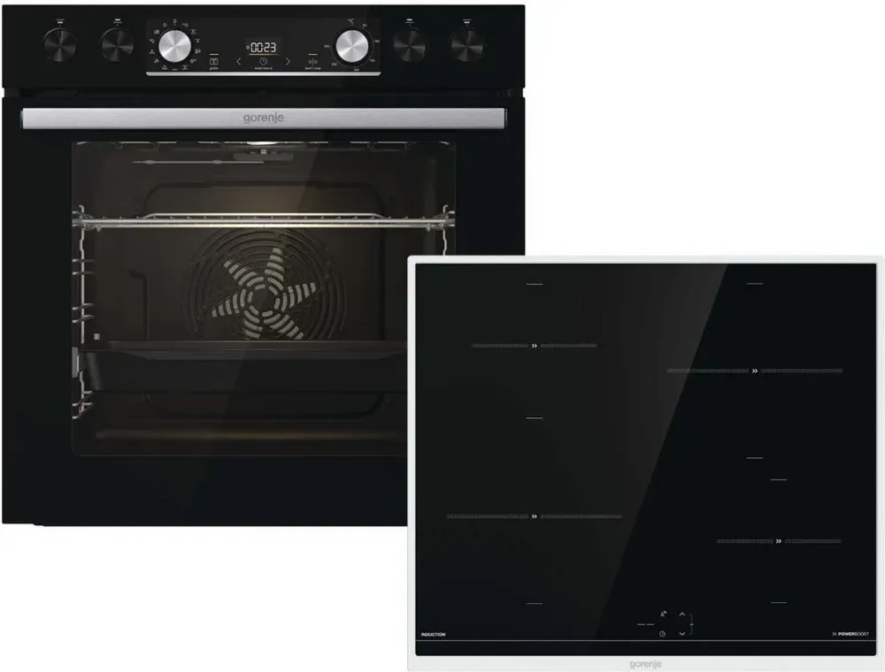 Gorenje Black Set 5 Induction (BCIX6737E05BG + GI6400BX) ugradbeni set pećnice i indukcijske ploče