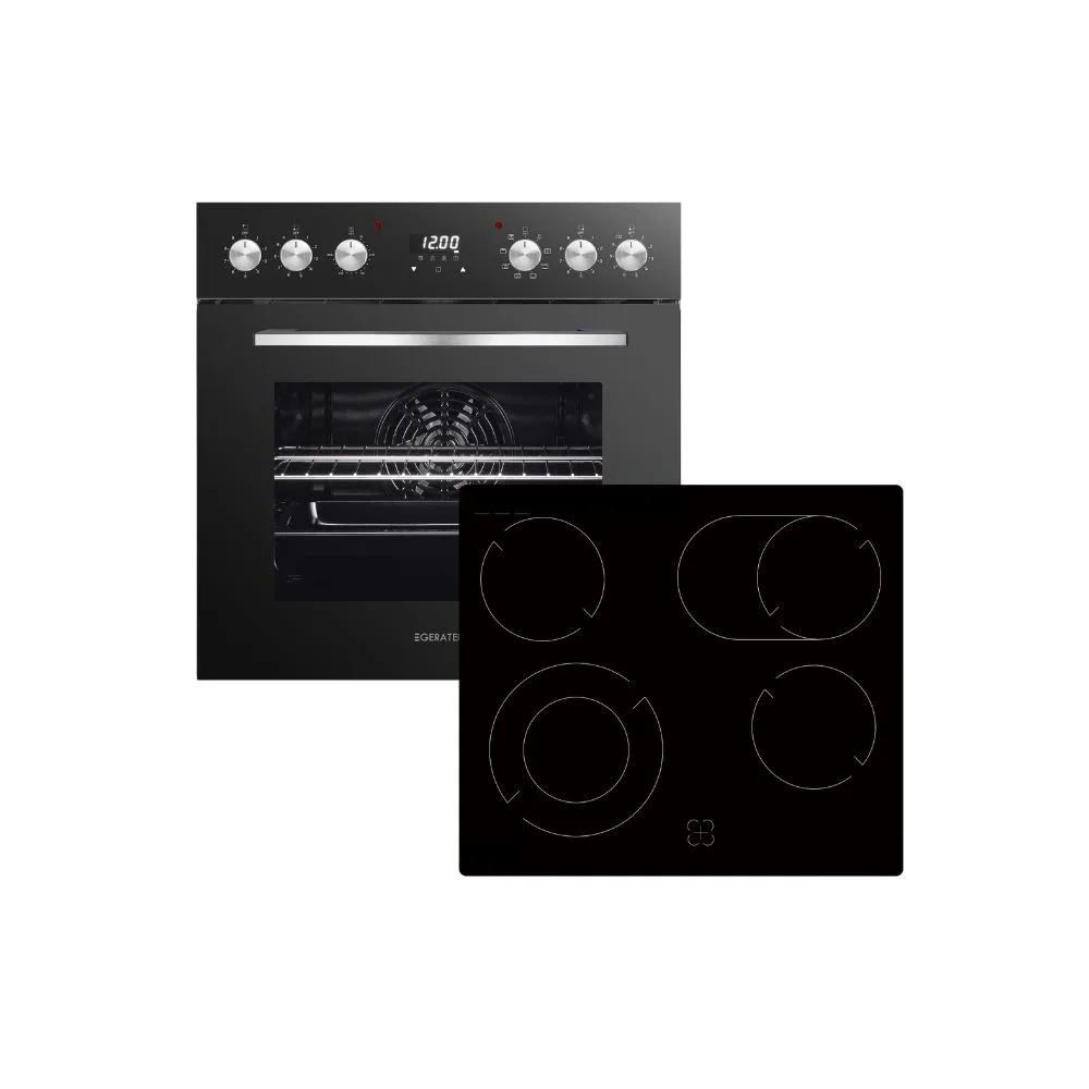 Geratek Pizzo EH7402B ugradbeni set – pećnica 65 L + staklokeramička ploča, A klasa