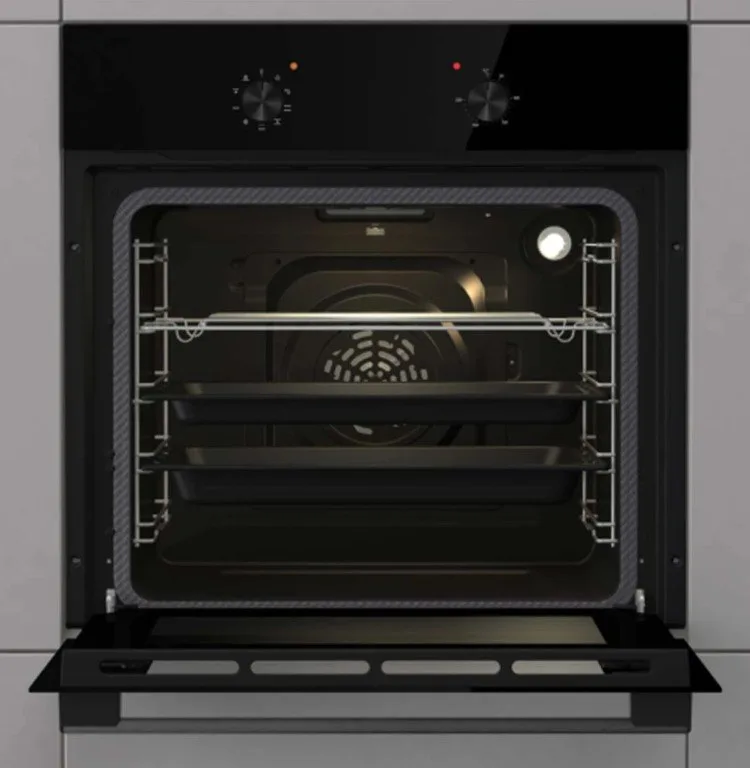 Gorenje BO6717E03ABG ugradbena pećnica 73 l, 9 načina rada, AquaClean, crno staklo