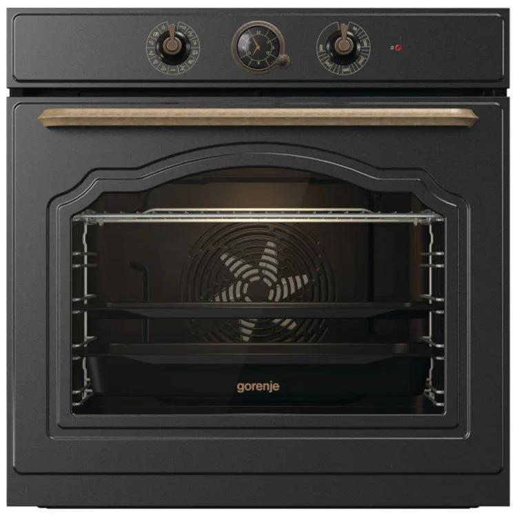 Gorenje BOS67371CLB ugradbena električna pećnica Classico 77 L AirFry — crna