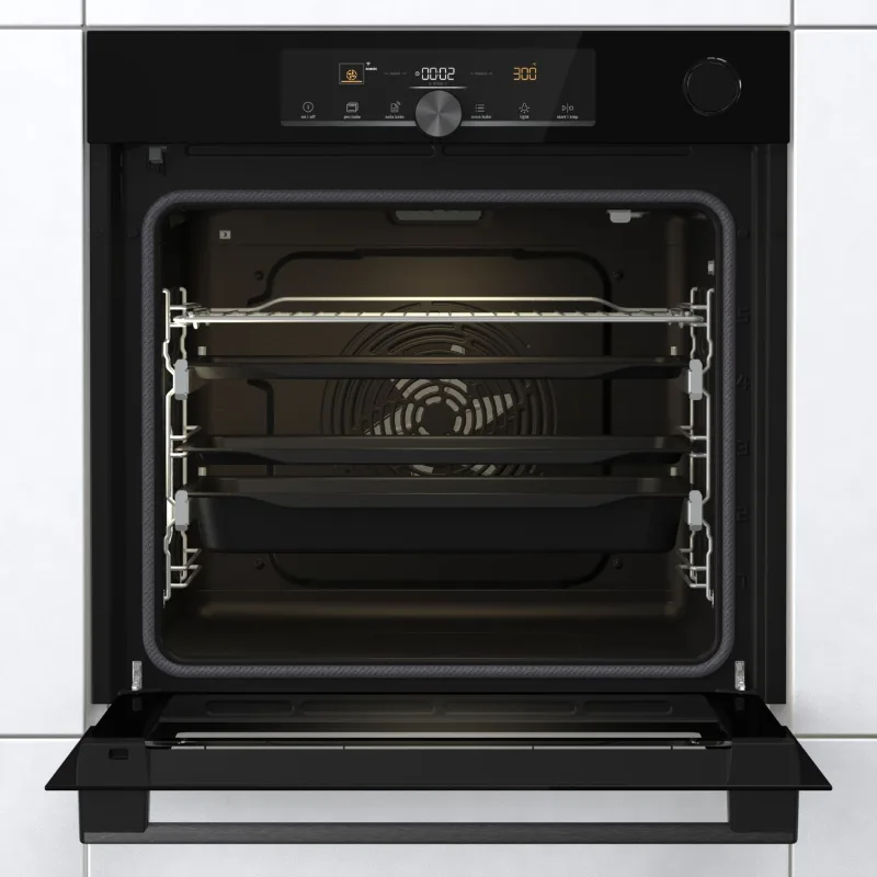 Gorenje BPSA6747A08BGWI ugradbena pećnica 77 l, piroliza, SteamAssist, sonda za meso, Wi-Fi, crna