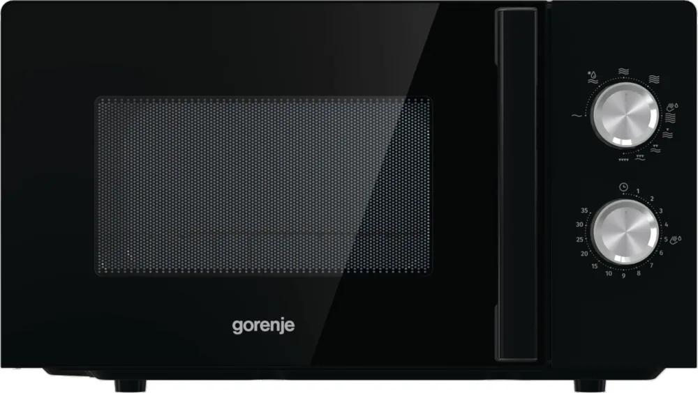 Gorenje MO20E2BH samostojeća mikrovalna pećnica s grilom 20 l, 800 W, mehaničko upravljanje, crna