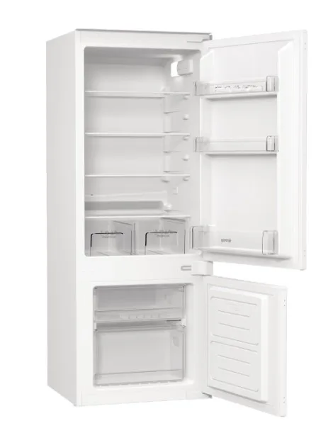 Gorenje RKI514E21 ugradbeni kombinirani hladnjak/zamrzivač, 144 cm, 208 L, energetski razred E, bijeli