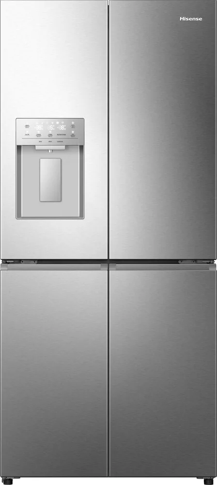 Hisense RQ5P470SYID Cross Door hladnjak sa zamrzivačem 483 L, No Frost, ledomat i dozator vode, Wi-Fi — inox