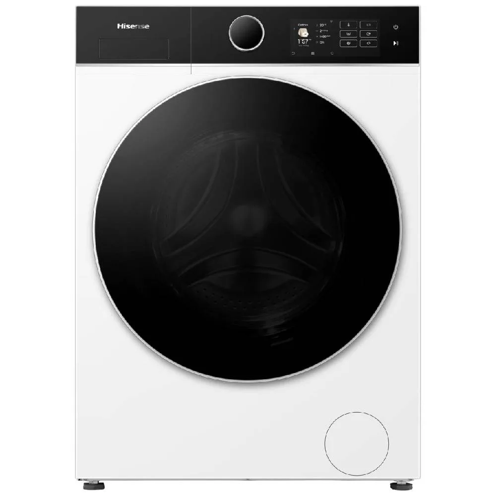 Hisense WF5I1045BWQ perilica rublja 10,5 kg – energetski razred A, 1400 o/min, para, Auto Dose, Wi-Fi, dubina 55 cm