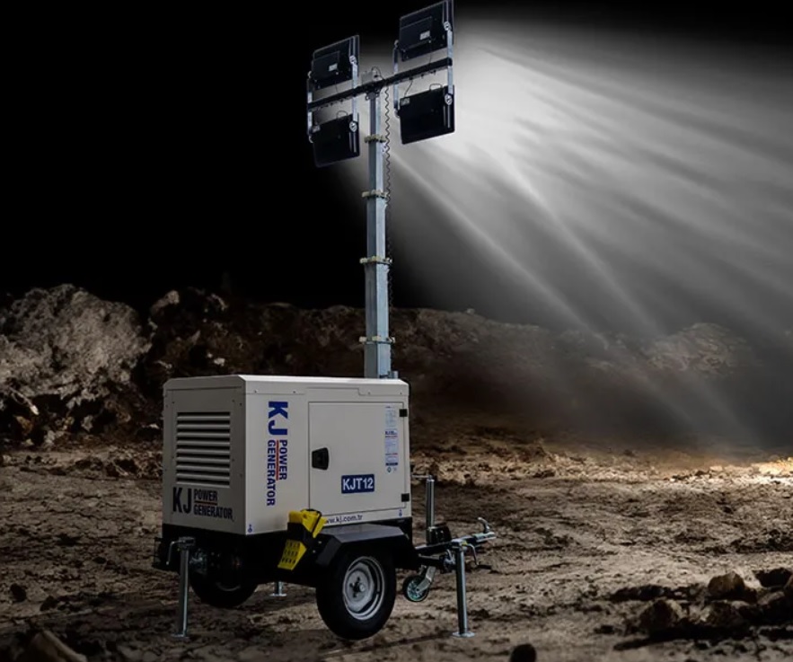 Осветителни кули, Агрегати за ток KJ POWER