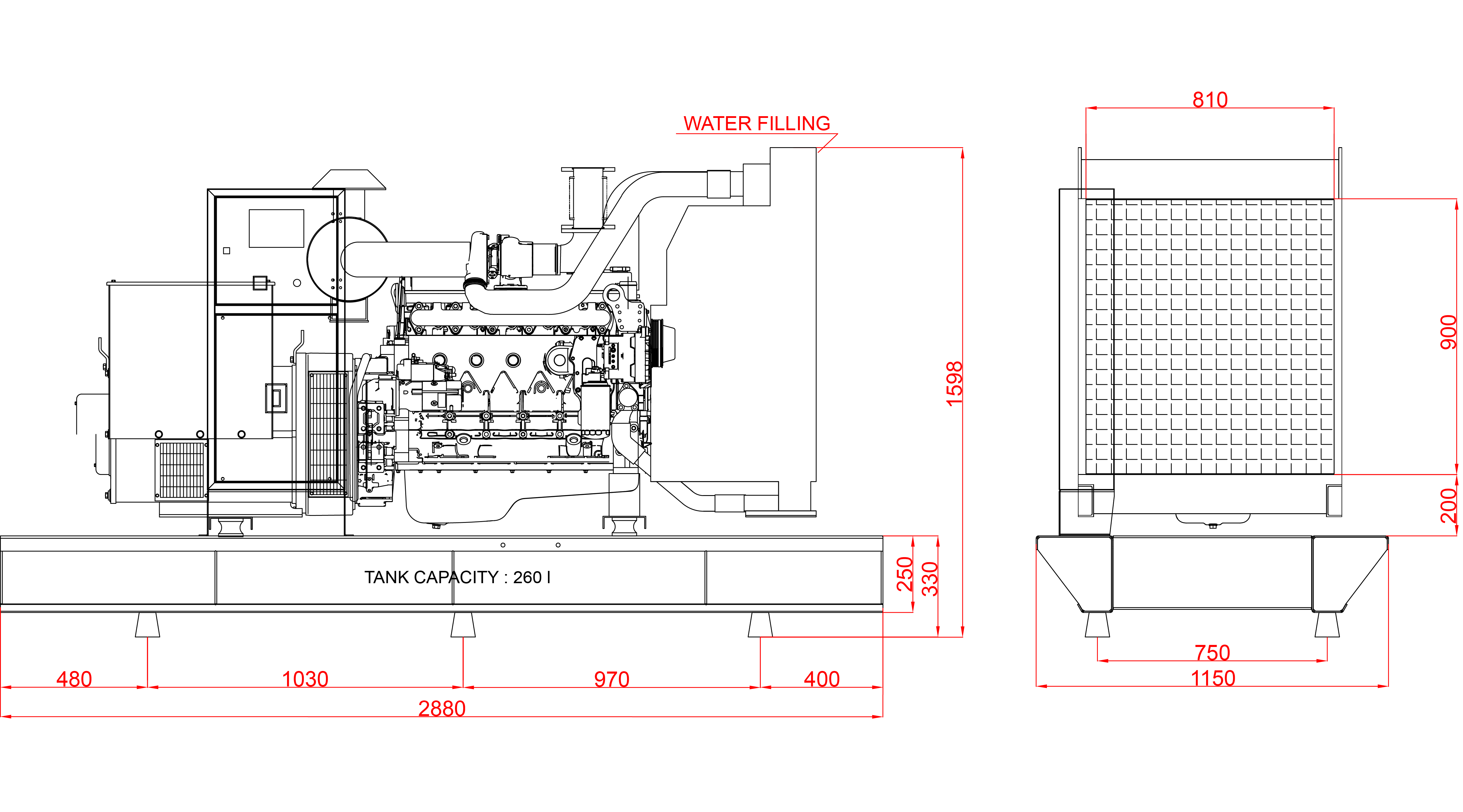 Дизелов генератор 175kVA, KJ POWER модел KJS-175 4