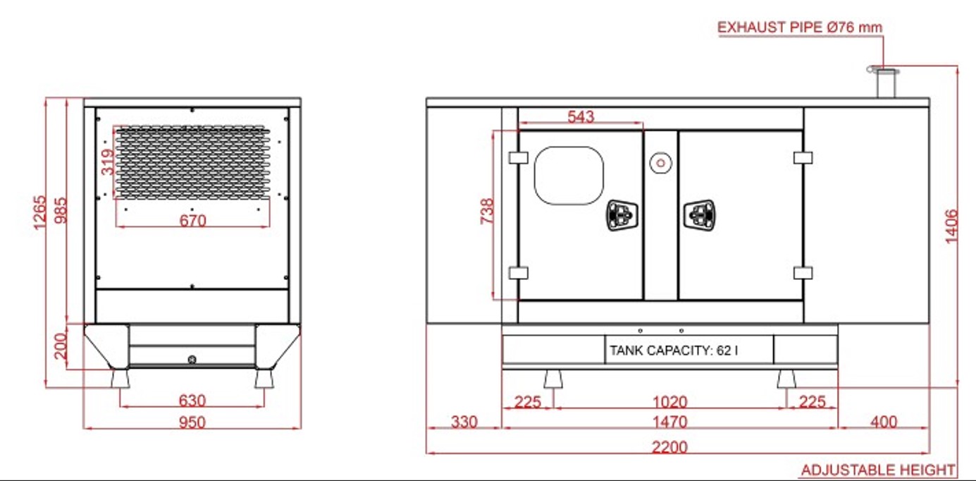 Дизелов Генератор 33kVA, KJ POWER модел KJT-33 3