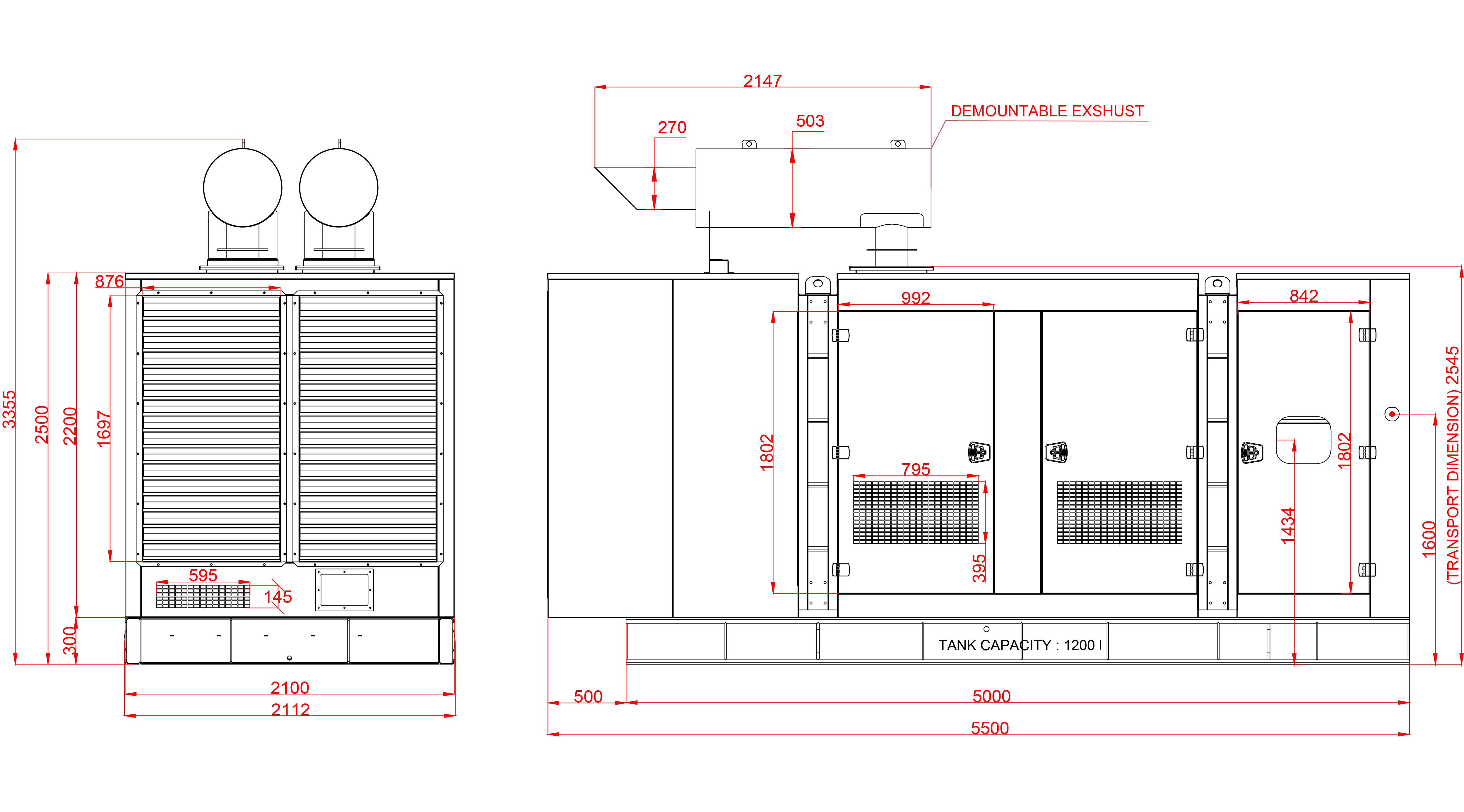 Дизелов Генератор 900 kVA, КJ POWER модел KJB-900 3