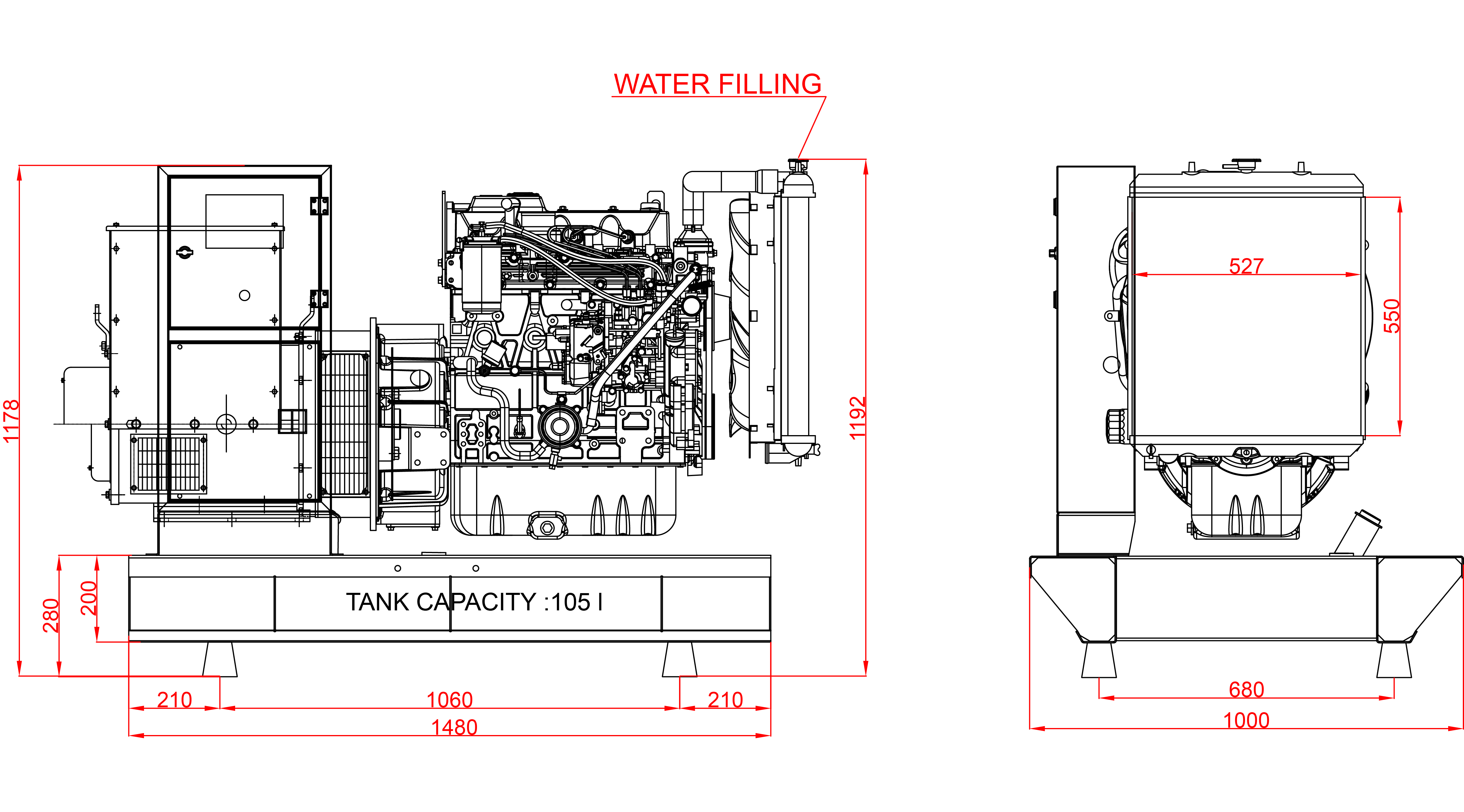 Дизелов Генератор 55 kVA, КJ POWER модел KJY-55 3