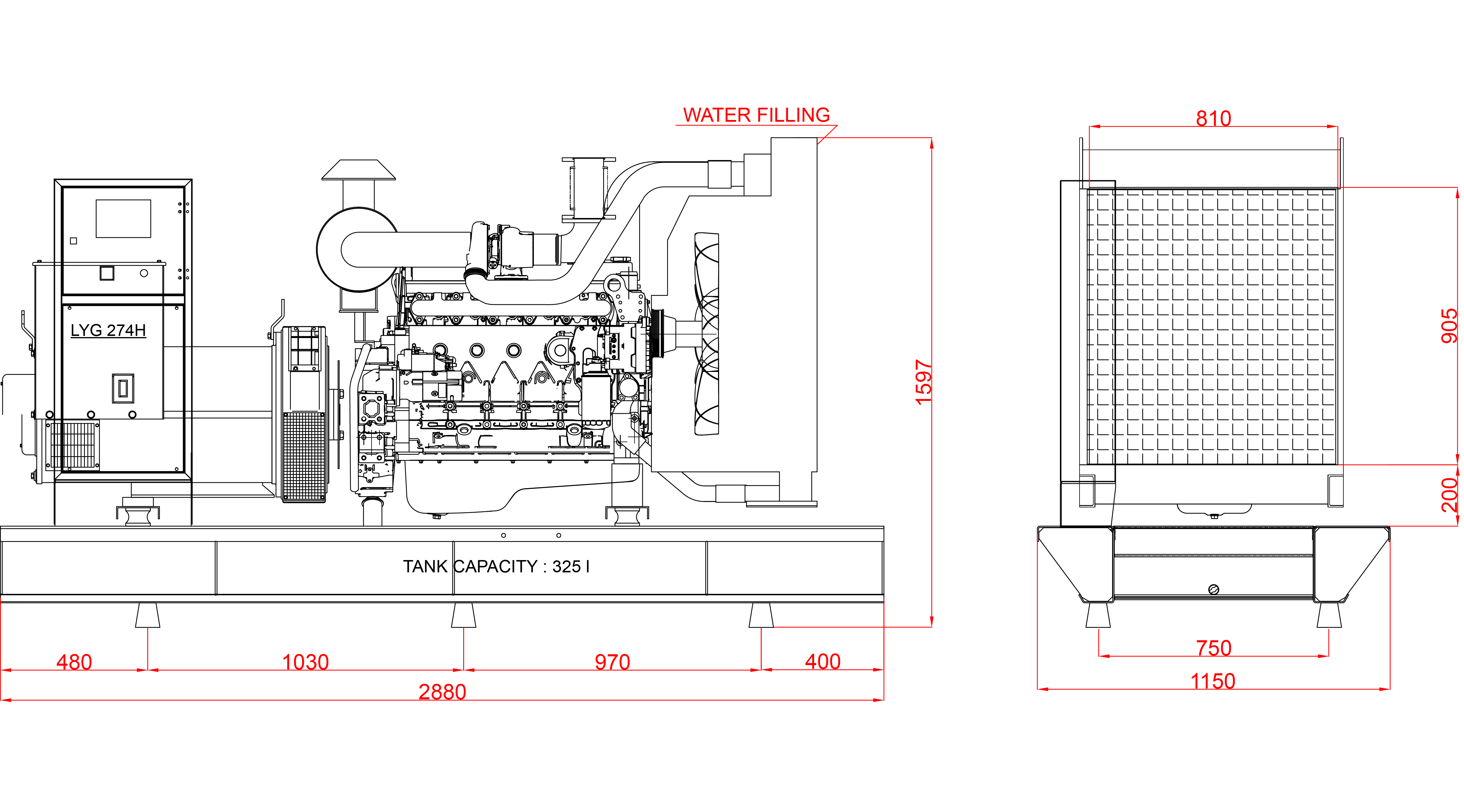 Дизелов генератор 225kVA, KJ POWER модел KJS-225 4