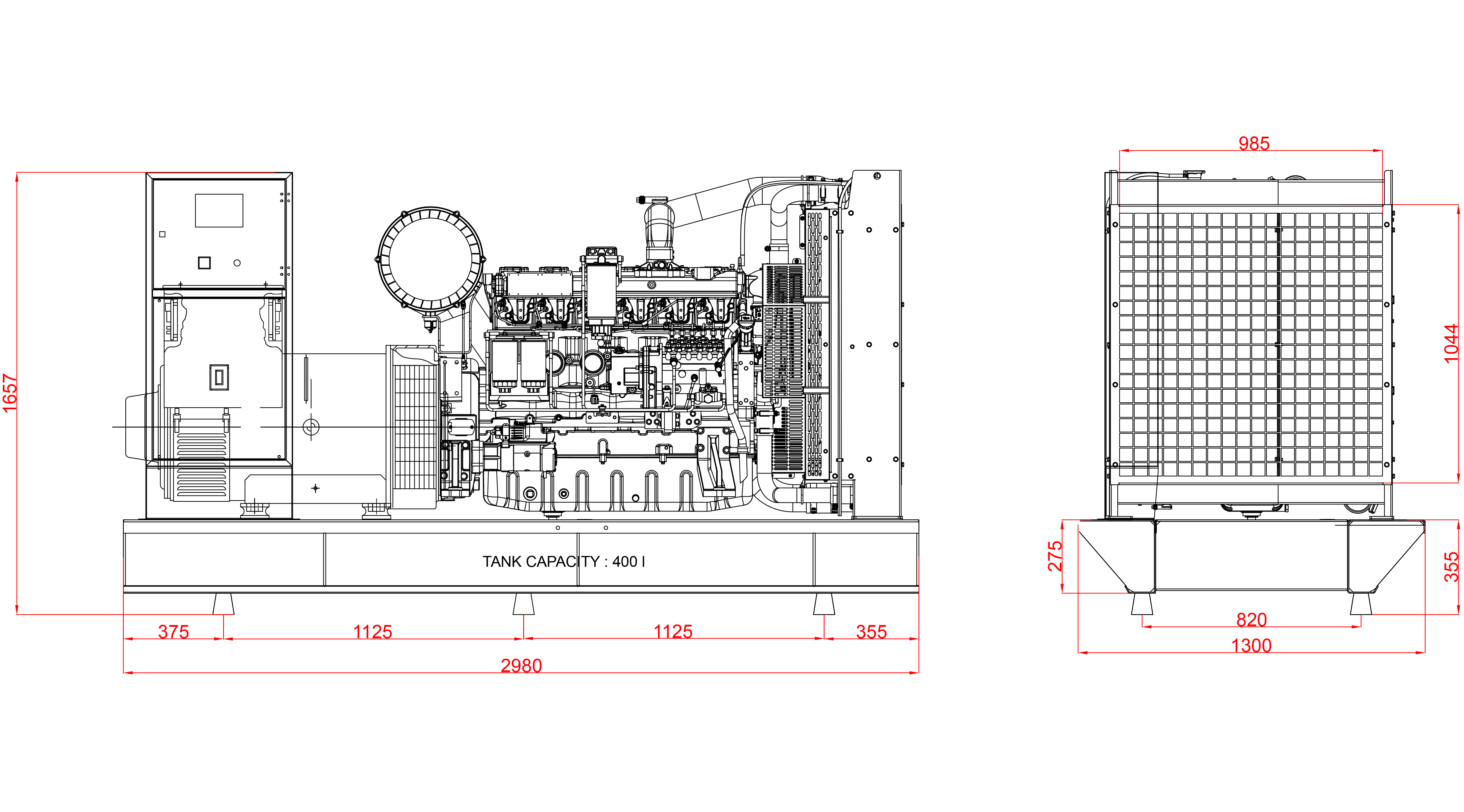Дизелов Генератор 350 kVA, КJ POWER модел KJB-350 4
