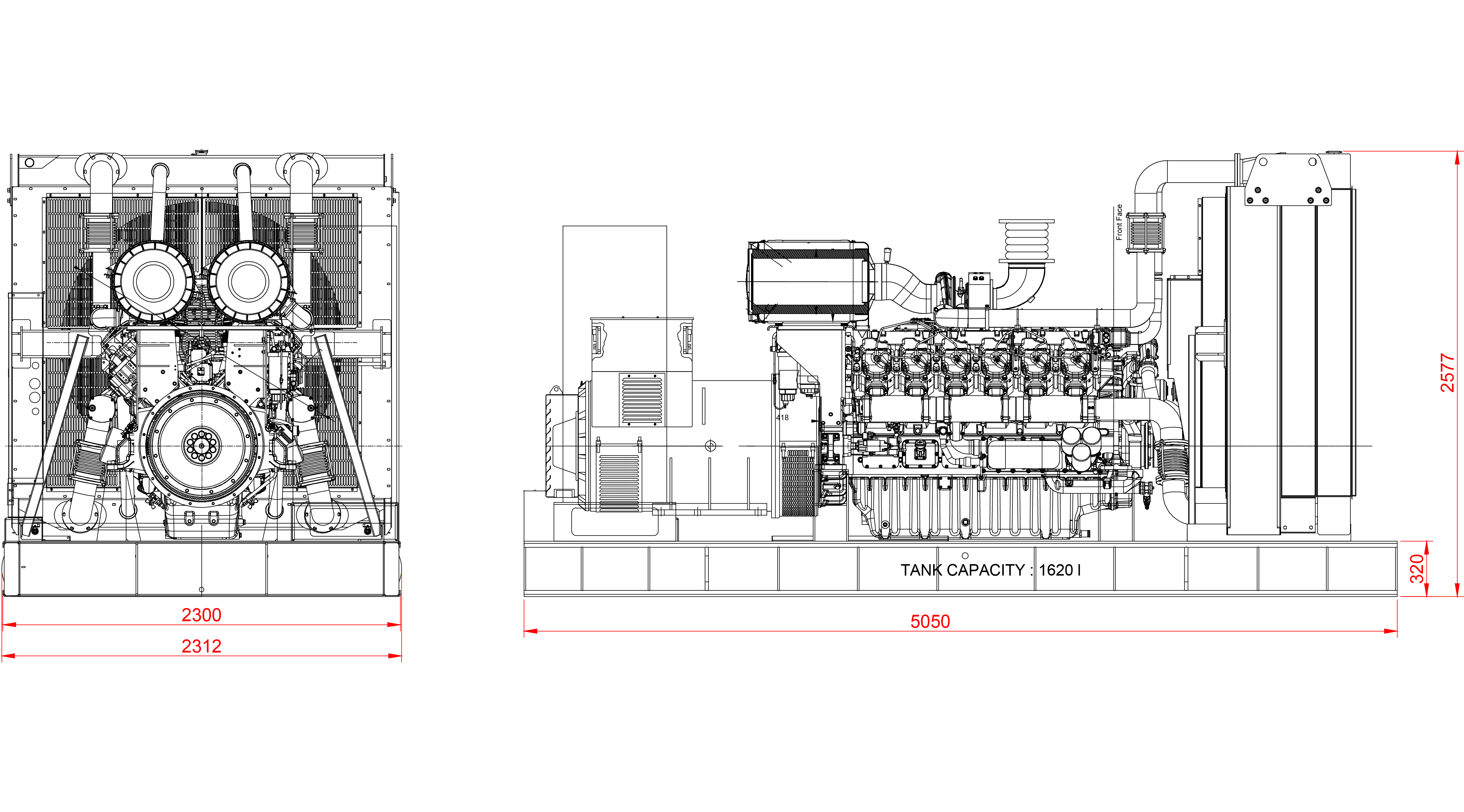 Дизелов Генератор 1250 kVA, КJ POWER модел KJB-1250 4