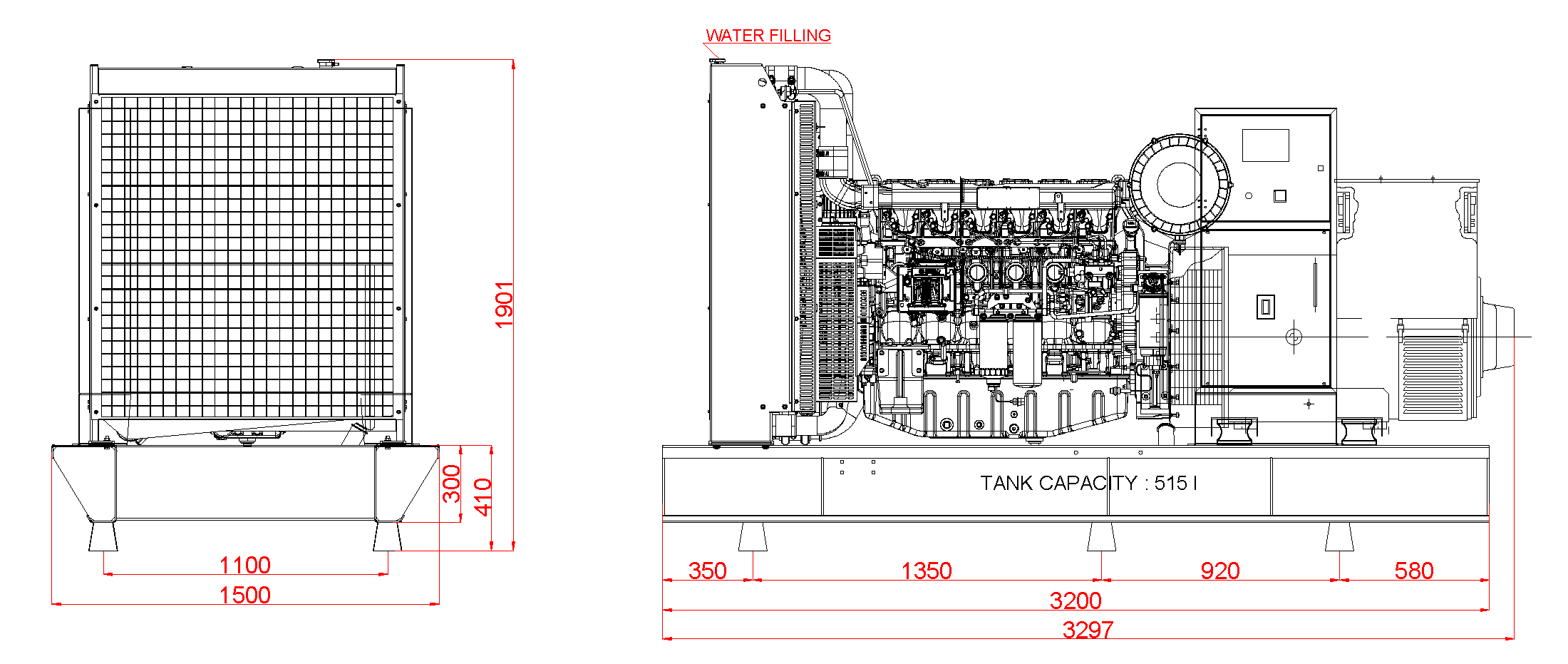 Дизелов Генератор550 kVA, КJ POWER модел KJB-550 4
