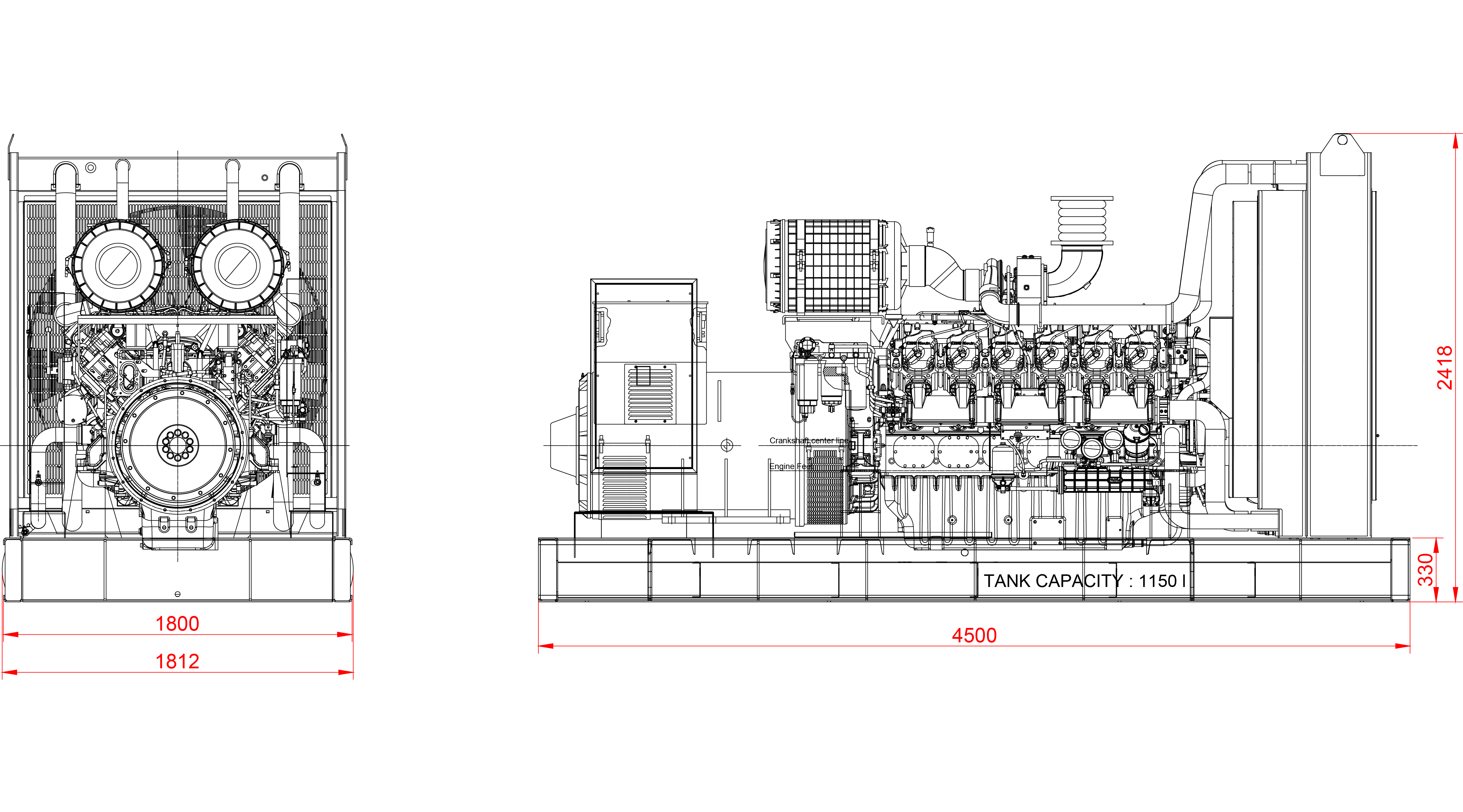 Дизелов Генератор 1000 kVA, КJ POWER модел KJB-1000 3