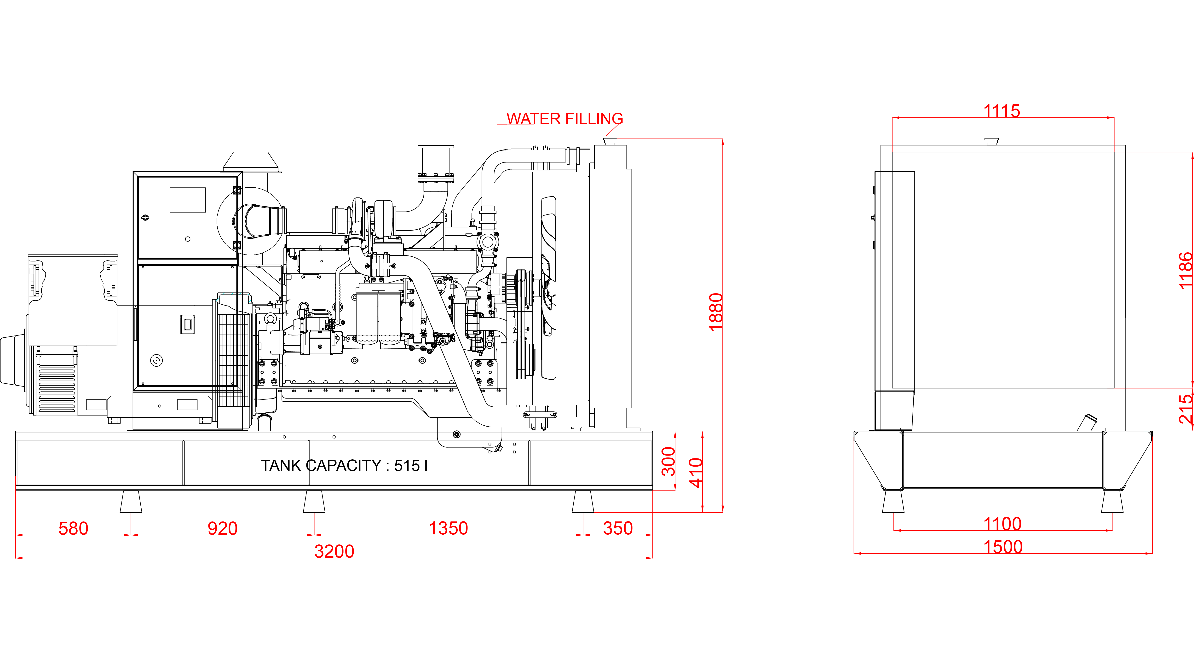Дизелов Генератор 440kVA KJ POWER модел KJS-440 4