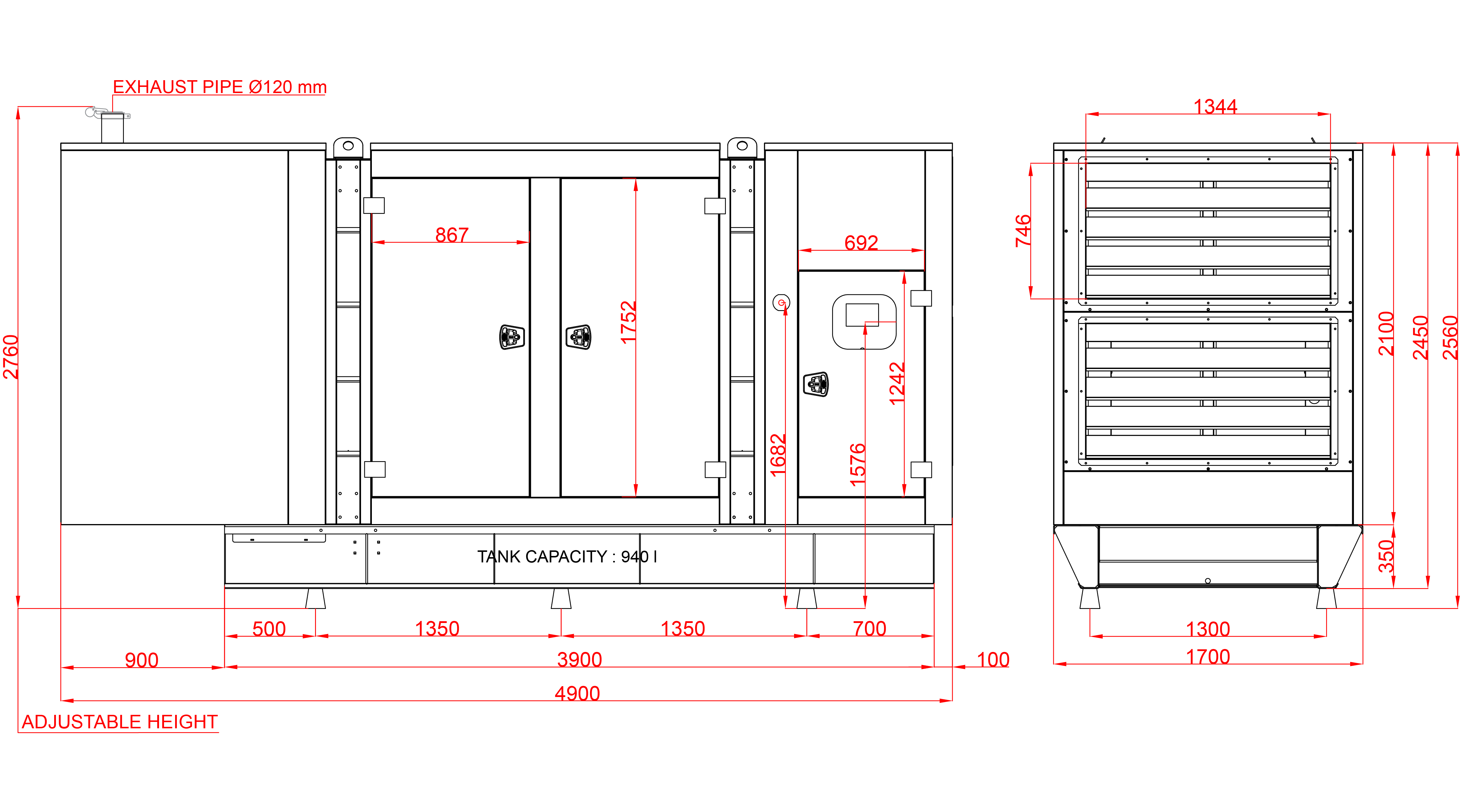 Дизелов Генератор 660 kVA, КJ POWER модел KJB-660 3