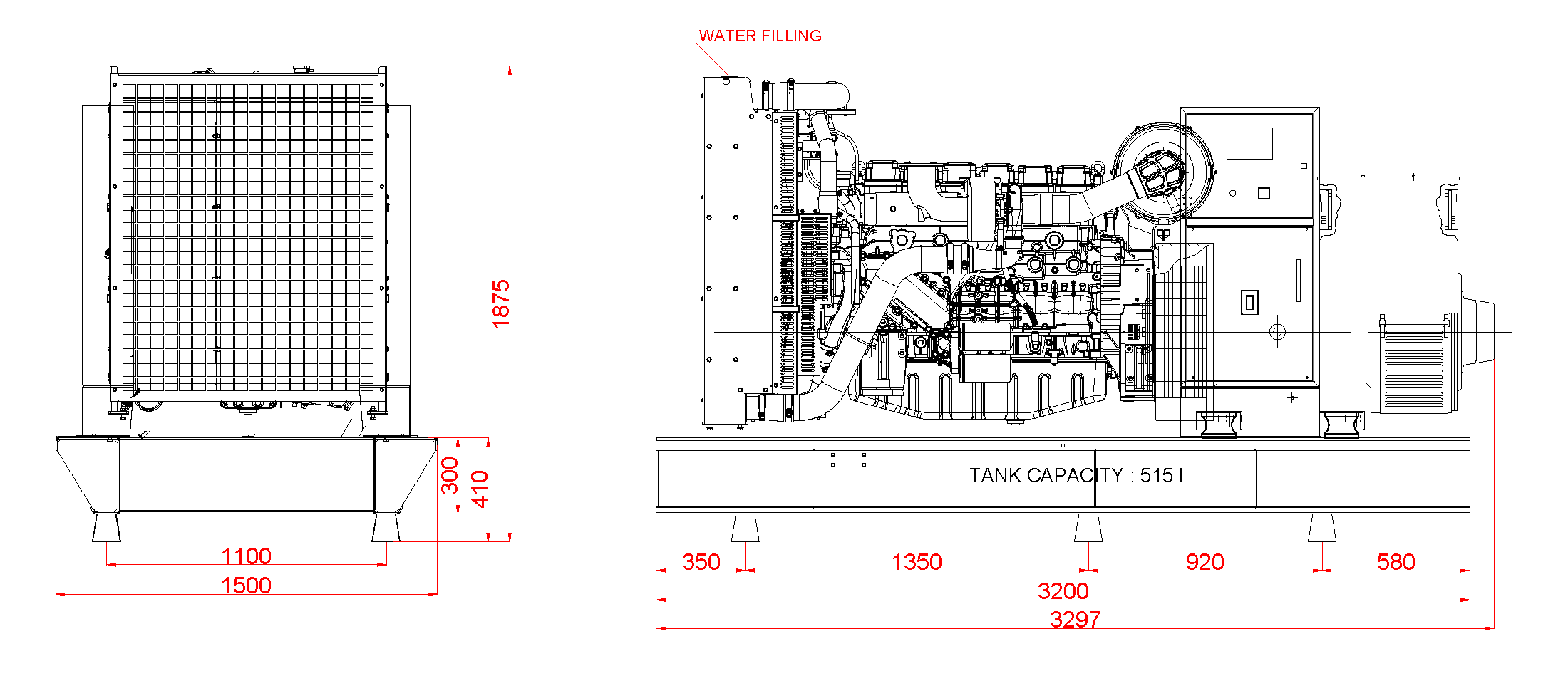 Дизелов Генератор 500 kVA, КJ POWER модел KJB-500 4
