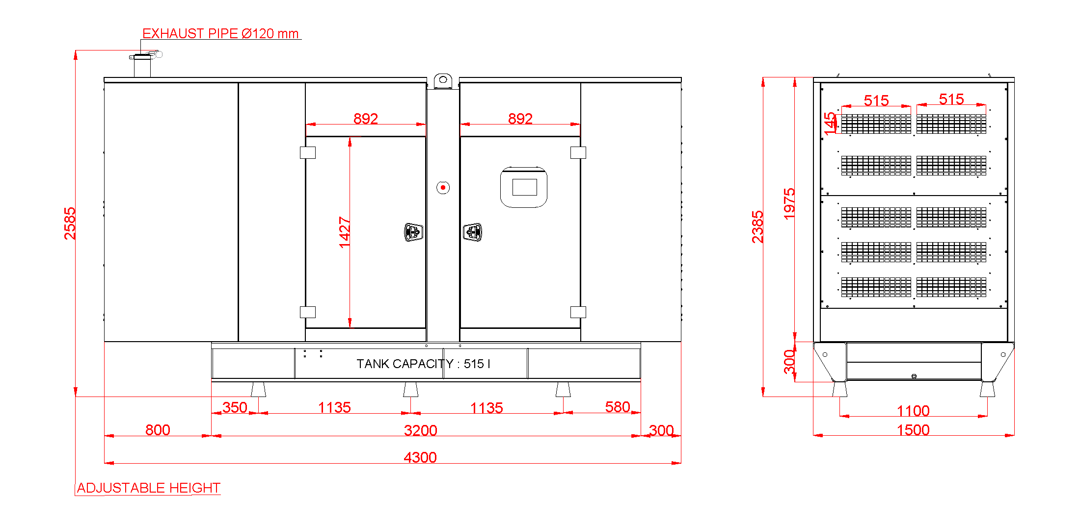Дизелов Генератор 500 kVA, КJ POWER модел KJB-500 3