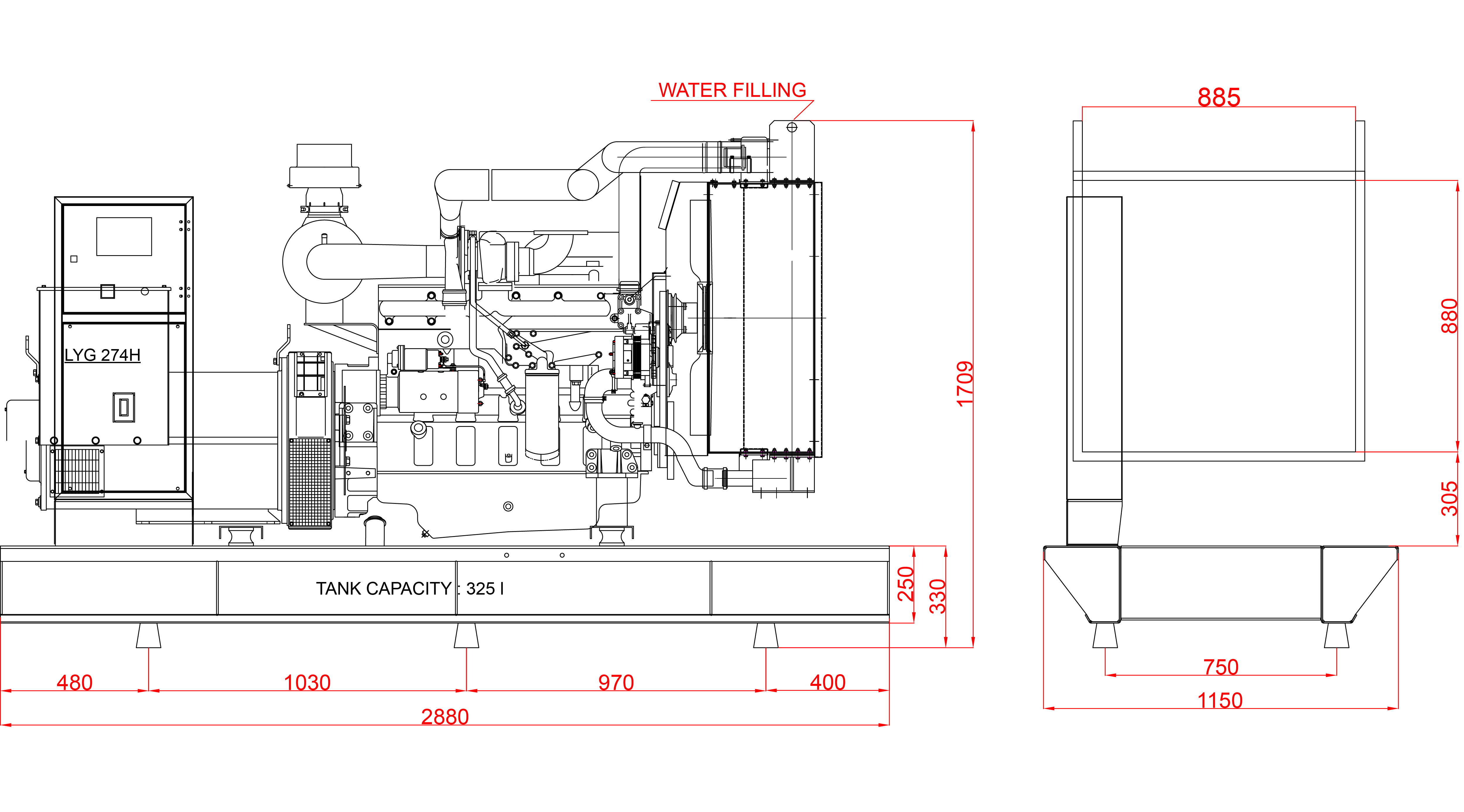 Дизелов генератор 236kVA, KJ POWER модел KJS-236 4