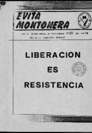 thumbnail of Evita Montonera 20