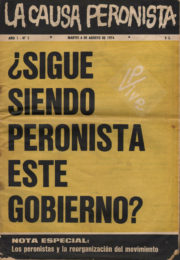 thumbnail of La Causa Peronista N 5