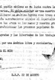 thumbnail of 1973. Solidaridad con Chile. ERP 22