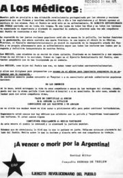 thumbnail of A los medicos