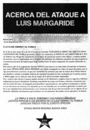 thumbnail of Acerca del ataque a Margaride