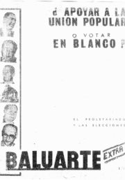 thumbnail of Baluarte Extra. El proletariado y las elecciones. c.1965