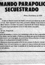 thumbnail of Comando parapolicial secuestrado