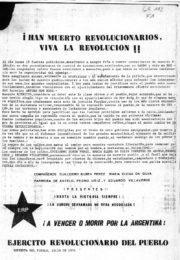 thumbnail of Han muerto revolucionarios