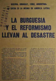 thumbnail of La burguesia y el reformismo