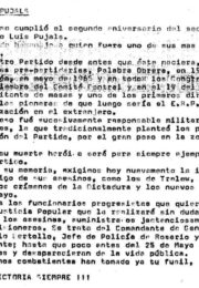 thumbnail of 1973. En memoria de Luis Pujals. PRT