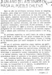 thumbnail of 1974. A un anio del asesinato en masa pueblo chileno. GUS