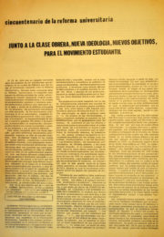 thumbnail of Cincuentenario Reforma Univeristaria