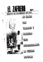 thumbnail of El zafrero N 1. Boletin de los obreros del PRT