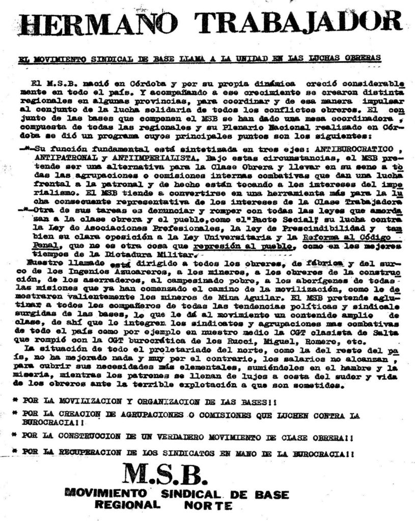 Movimiento Sindical de Base. Hermano trabajador-001ok