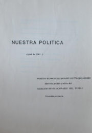 thumbnail of Nuestra politica