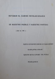 thumbnail of Retomar el camino revolucionario