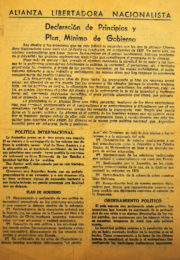 thumbnail of 1946. Declaracion de Principios y Plan de Gobierno a