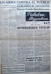 thumbnail of 1956. Palabra Argentina N 8