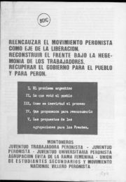 thumbnail of 1974 Reencauzar el Movimiento Peronista
