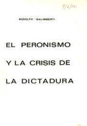 thumbnail of 1981. El peronismo y la crisis de la dictadura. Galimberti