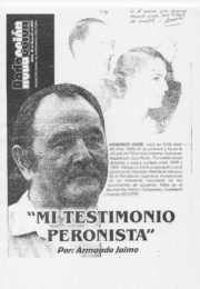 thumbnail of Armando Jaime. Mi testimonio peronista
