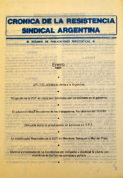 thumbnail of Cronica Resistencia Sindical 1981 enero. Mexico