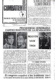thumbnail of El Combatiente n 001 1968 marzo 6