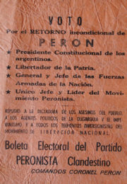 thumbnail of Voto por el retorno incondicional de Peron