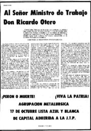 thumbnail of 1974 marzo 7. Agrupacion Metalurgica lista Azul y Blanca